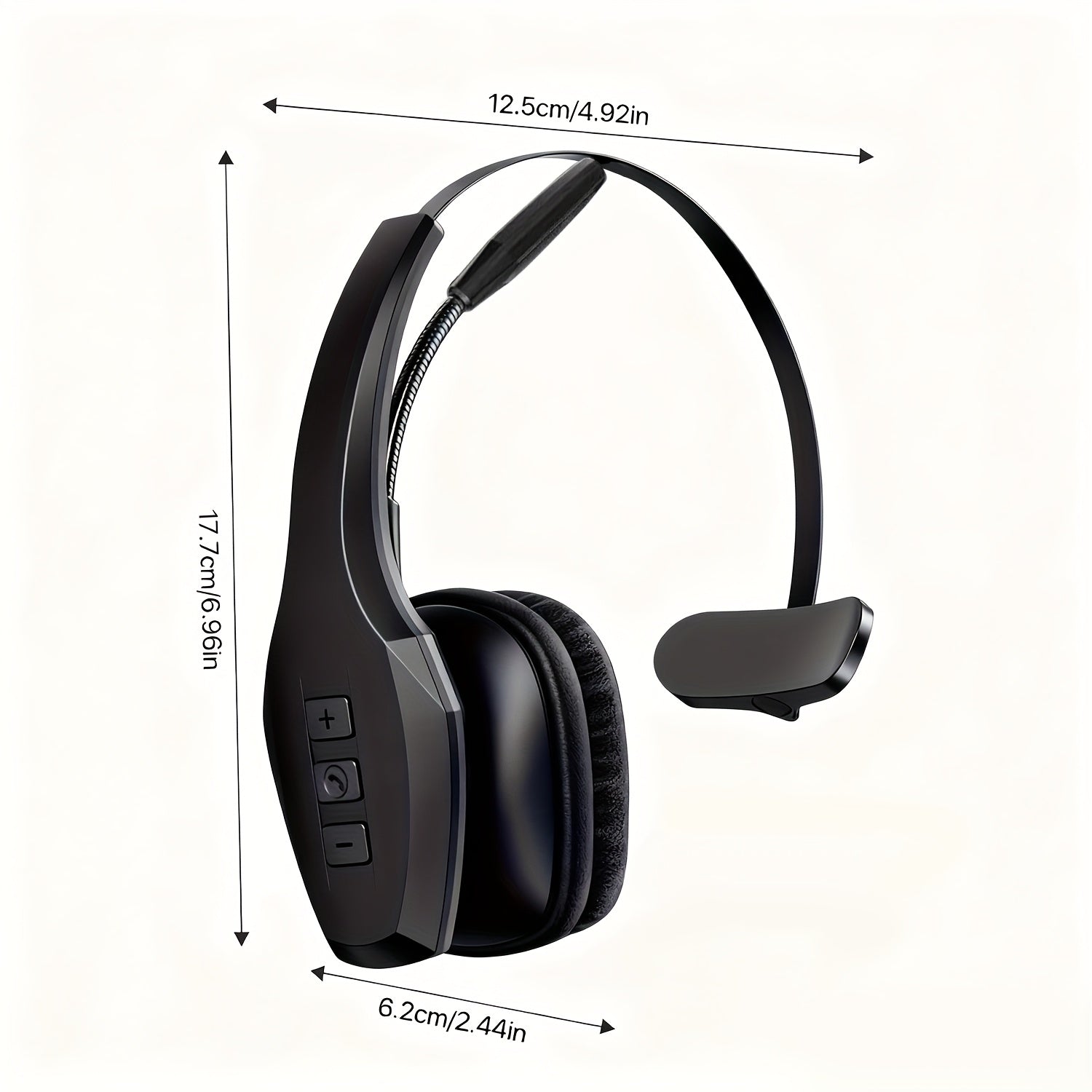 NNETM Wireless HiFi Stereo Headphones with Mute Button