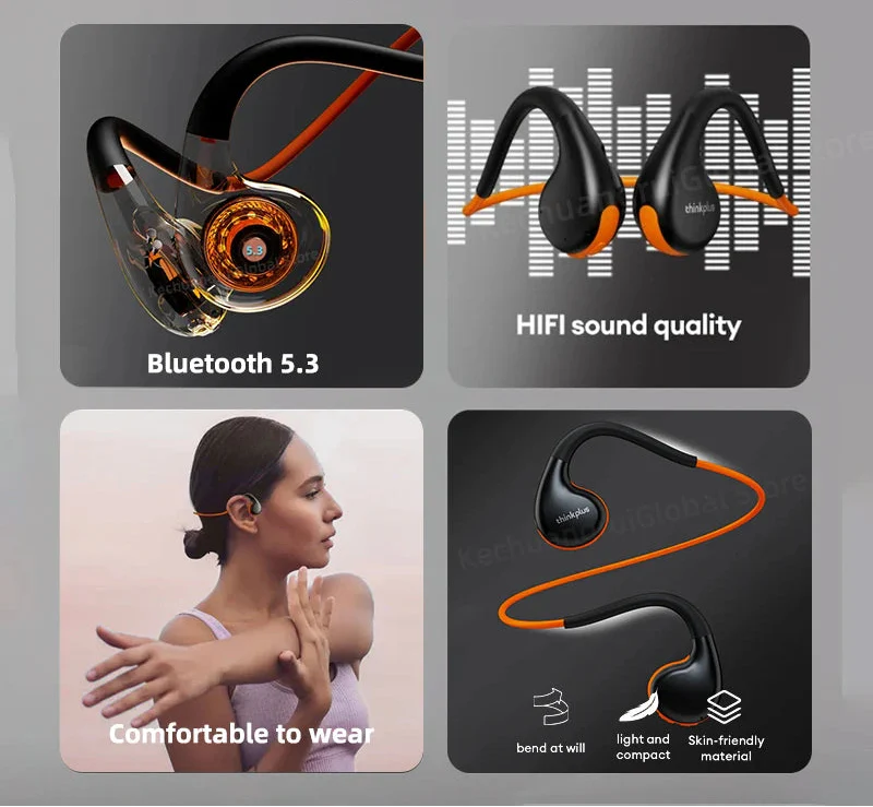 NNEOBA Air Conduction Wireless Bluetooth Headphones