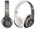 Textured Black Carbon Fiber - Full Body Skin Decal Wrap Kit for Beats