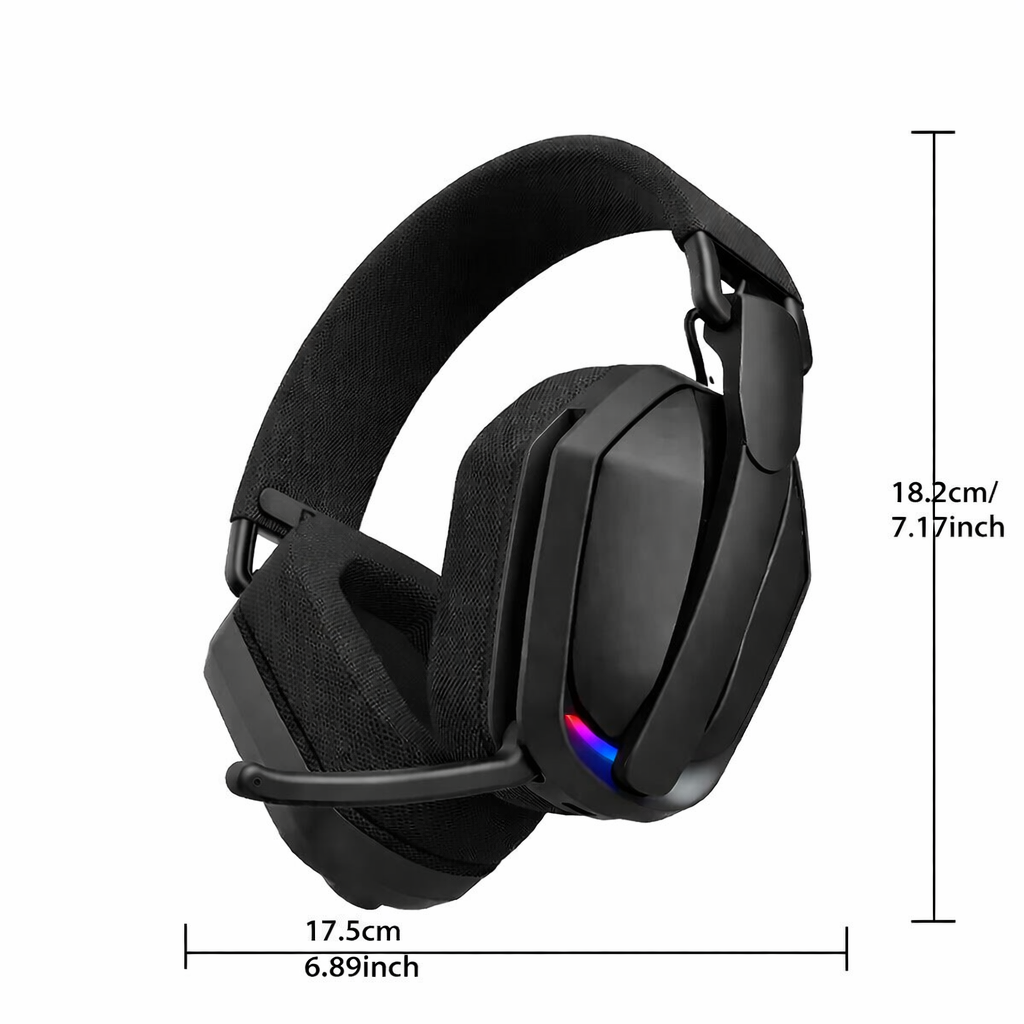 NNETM Wireless Gaming Headphones with Noise Cancelling Mic